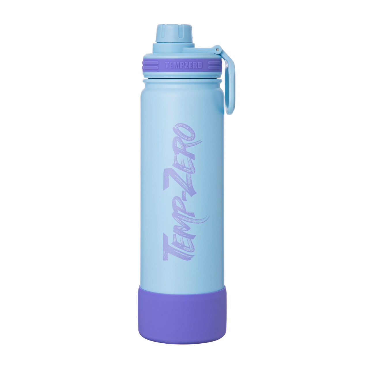 Temp-Zero Starsea 22oz insulated water bottle – front view, lilac purple