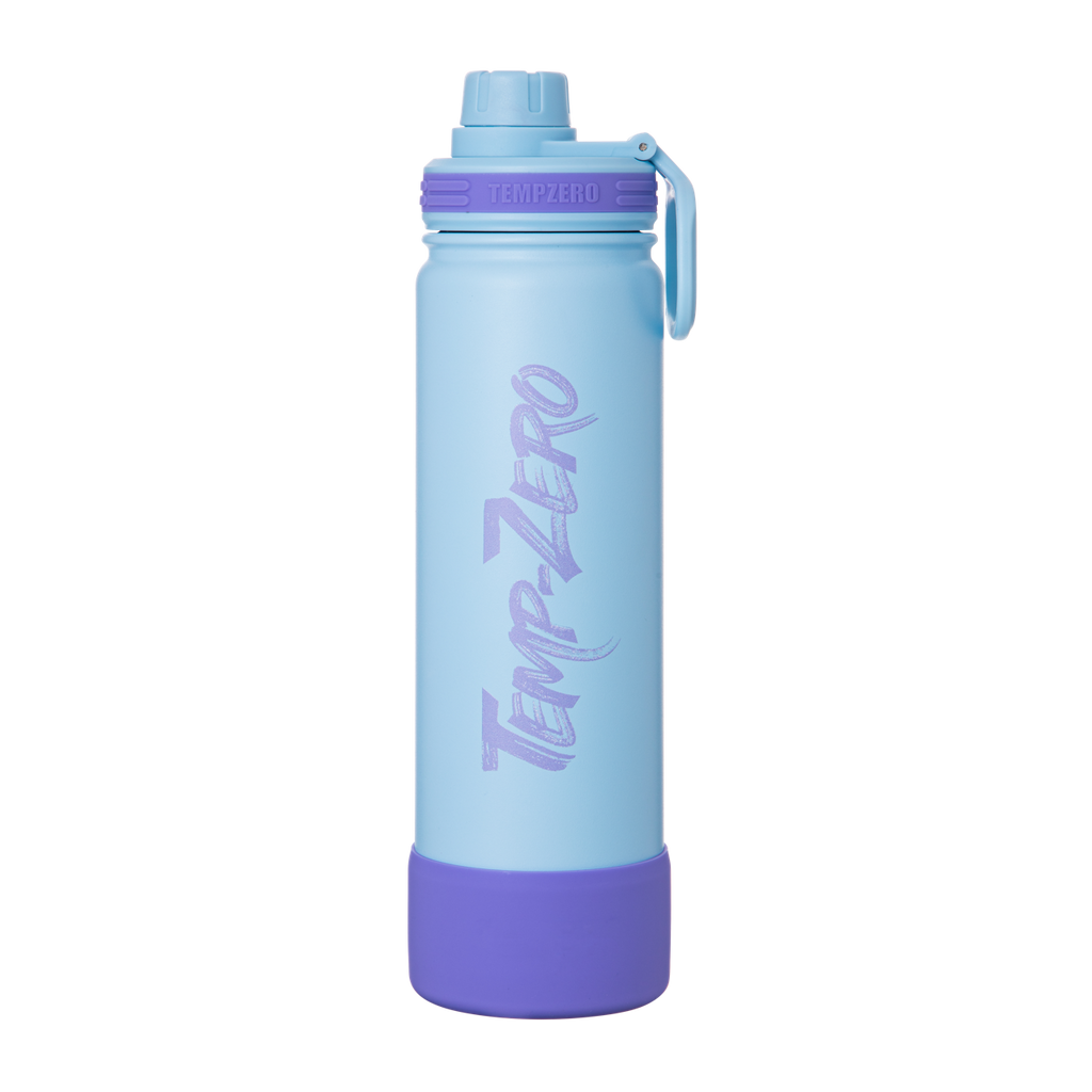 Temp-Zero Starsea 22oz insulated water bottle – front view, lilac purple