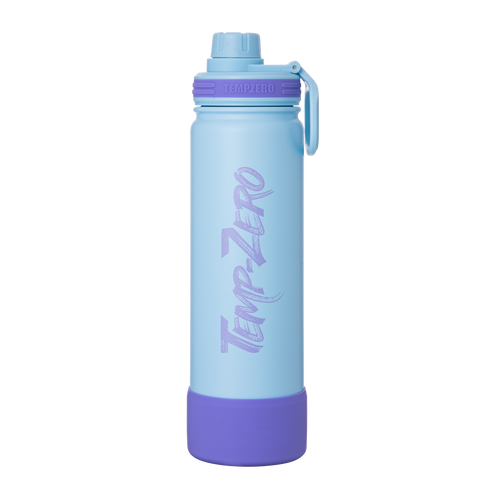 Temp-Zero Starsea 22oz insulated water bottle – front view, lilac purple