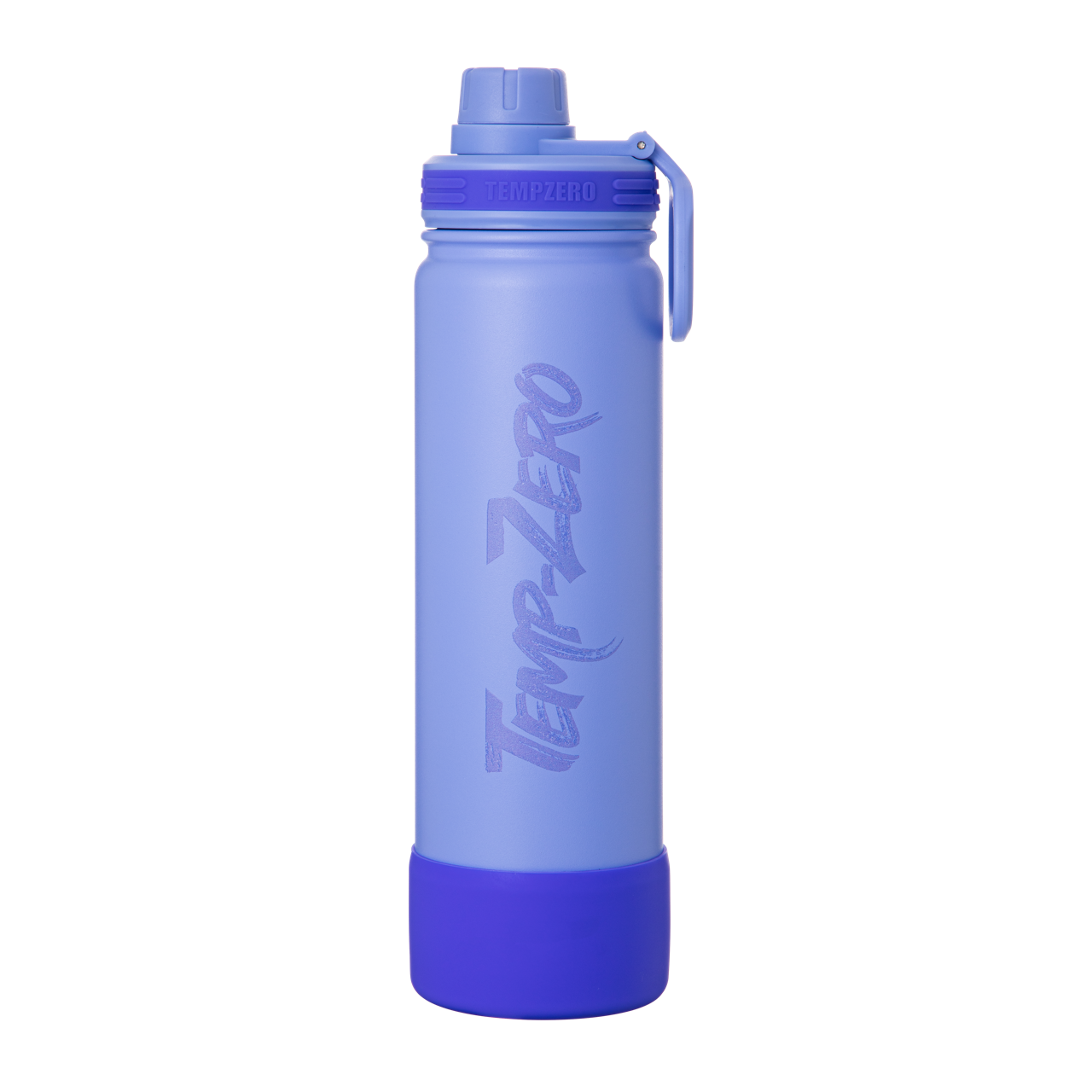 Temp-Zero 22oz insulated water bottle in grape purple – front view