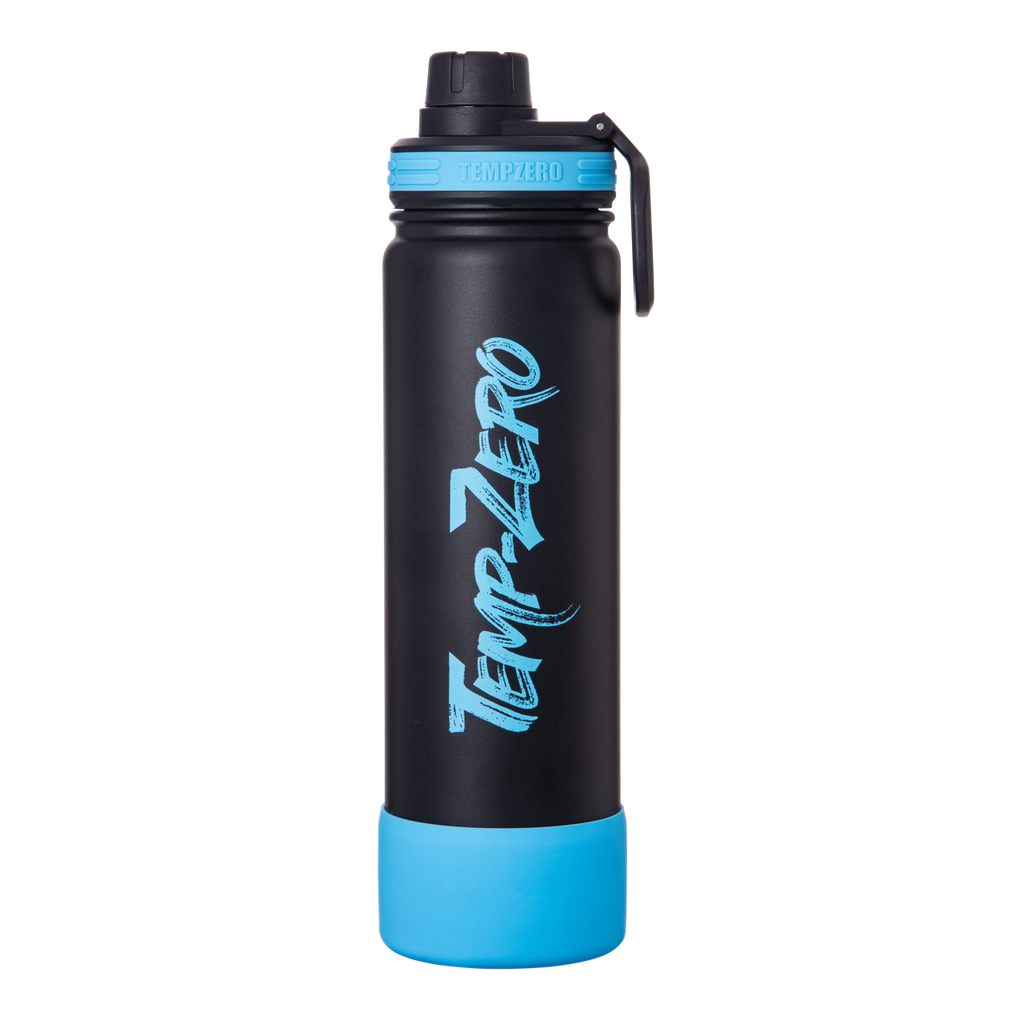 Temp-Zero 22oz Insulated Water Bottle – Matte Black (Midnight)