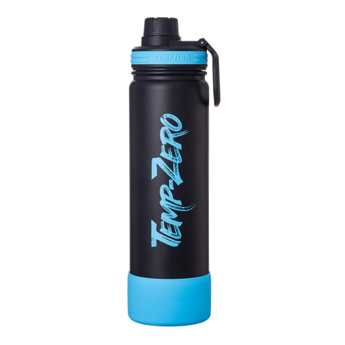 Temp-Zero 22oz Insulated Water Bottle – Matte Black (Midnight)