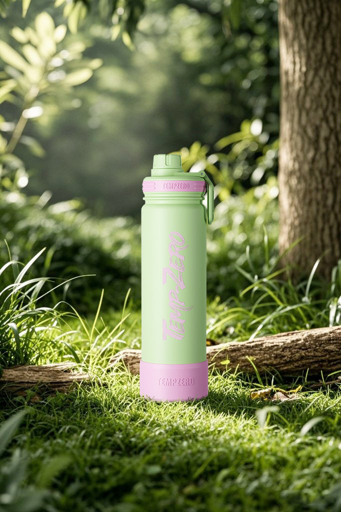 Temp-Zero 22oz Insulated Water Bottle – Mint Green (Spring Meadow)