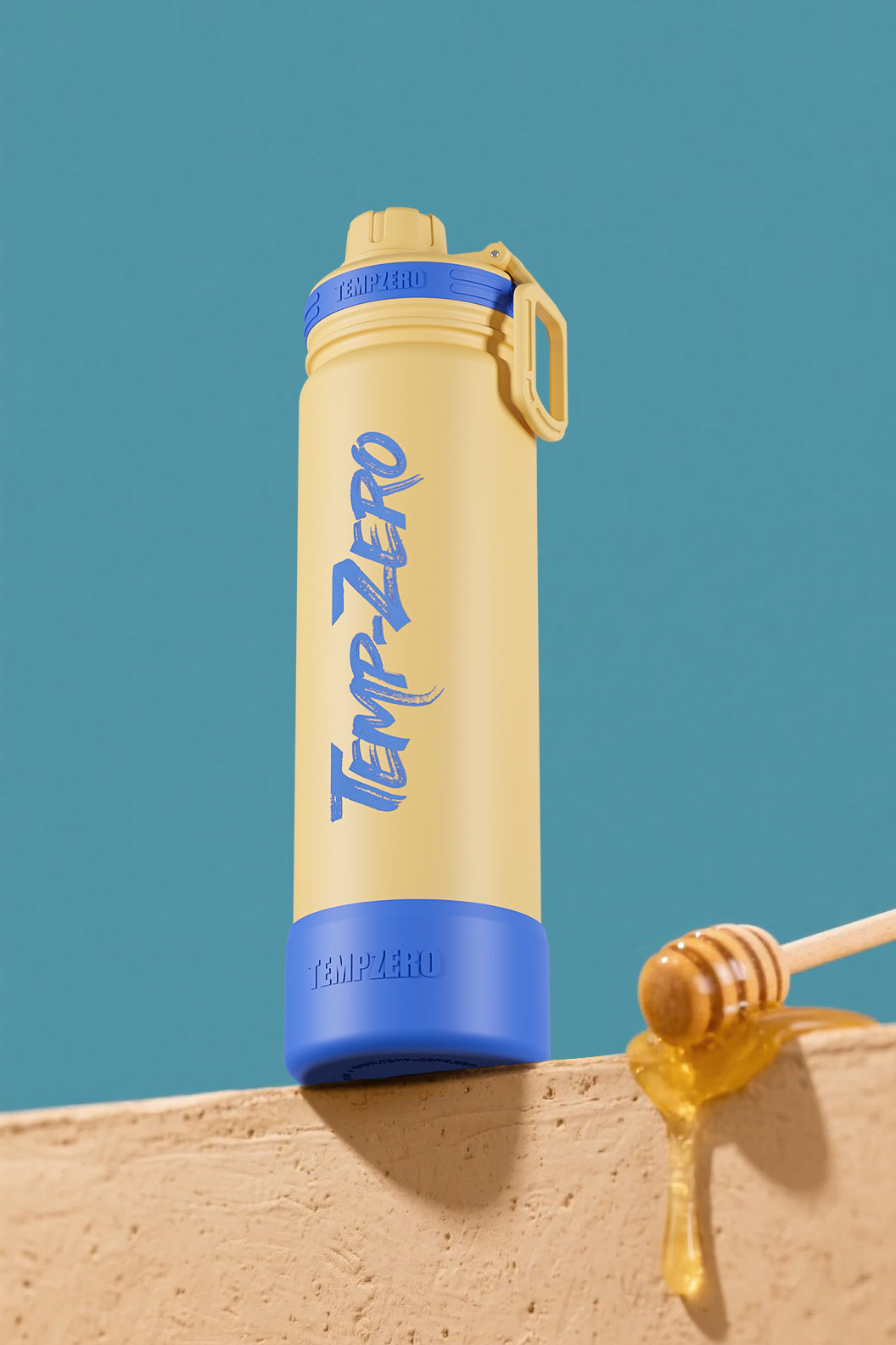 Temp-Zero 22oz Insulated Water Bottle – Warm Yellow (Sunny Butter)