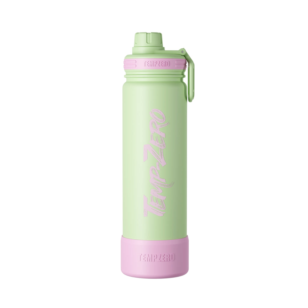 Temp-Zero 22oz Insulated Water Bottle – Mint Green (Spring Meadow)