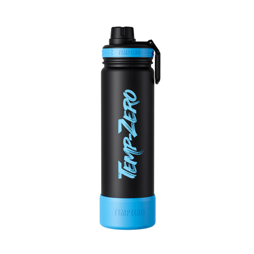Temp-Zero 22oz Insulated Water Bottle – Matte Black (Midnight)