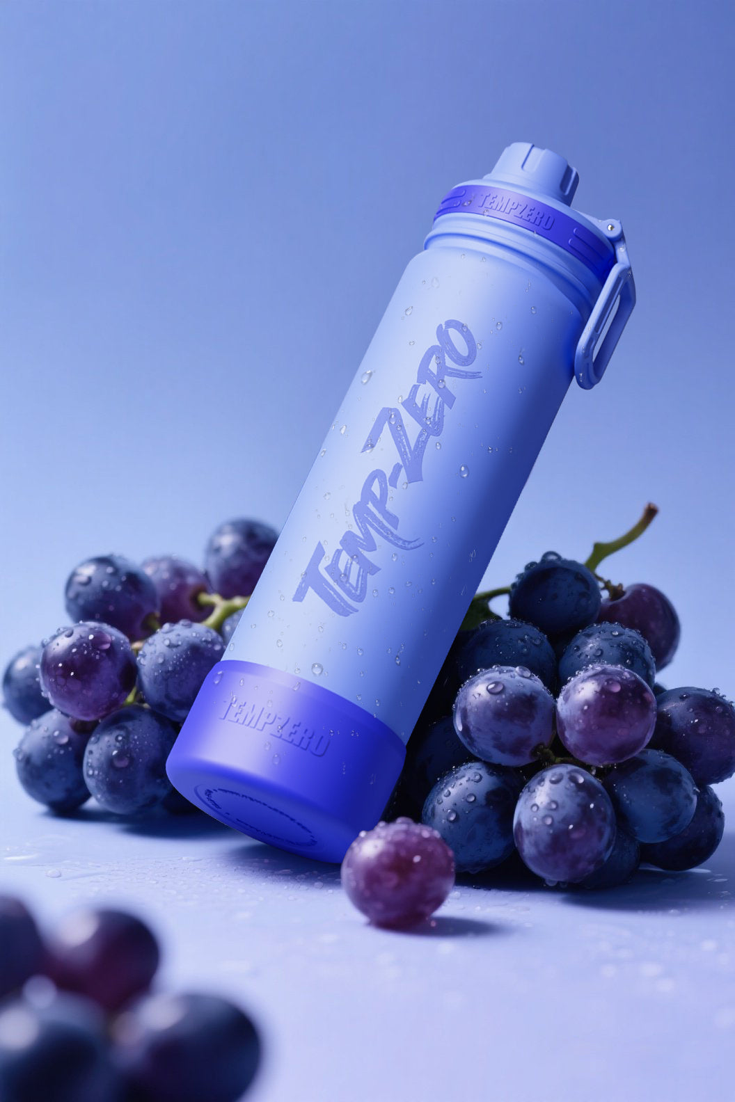 Leak-resistant straw/spout lid – grape purple