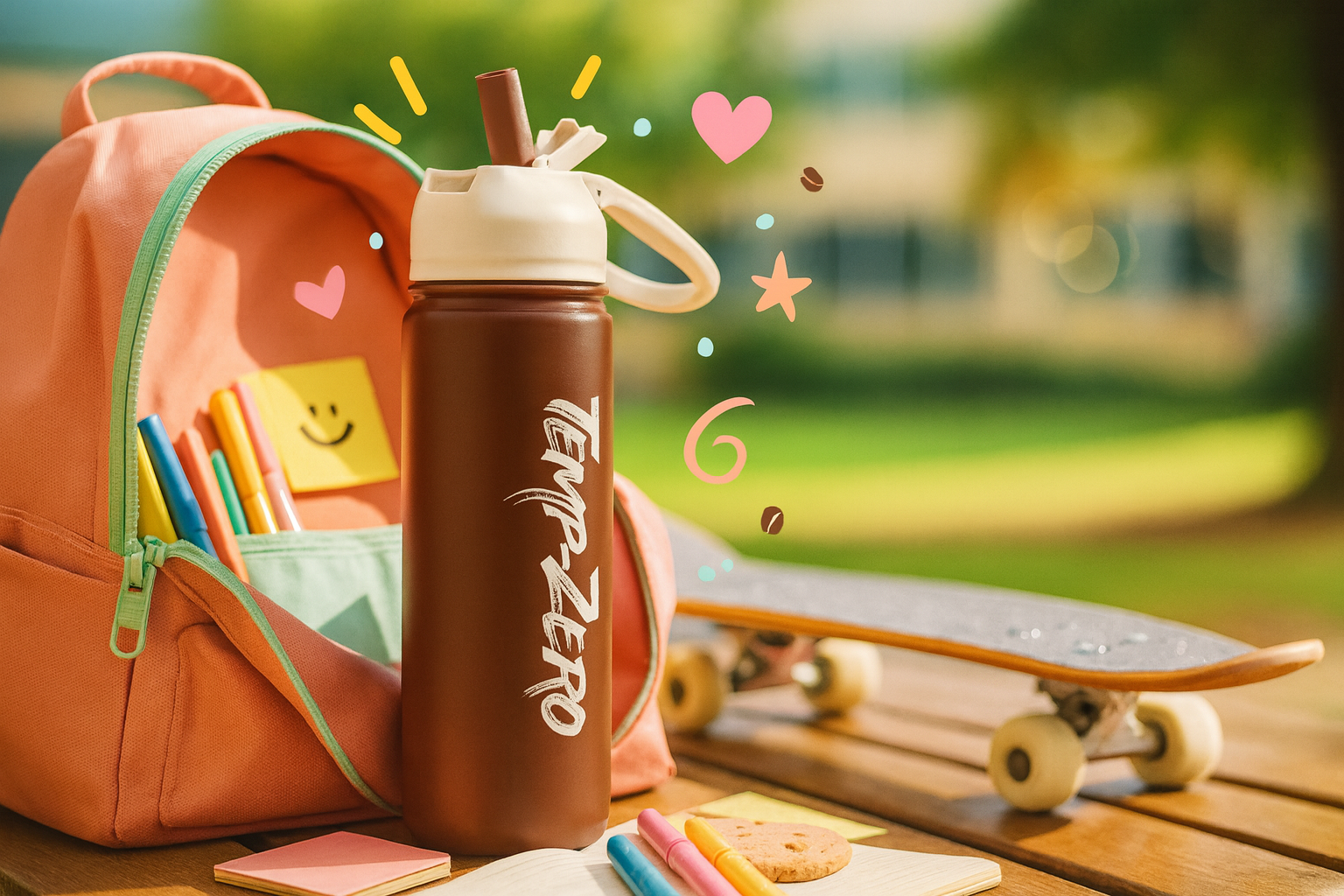 Temp-Zero 18oz Insulated Water Bottle – Teddy Bear